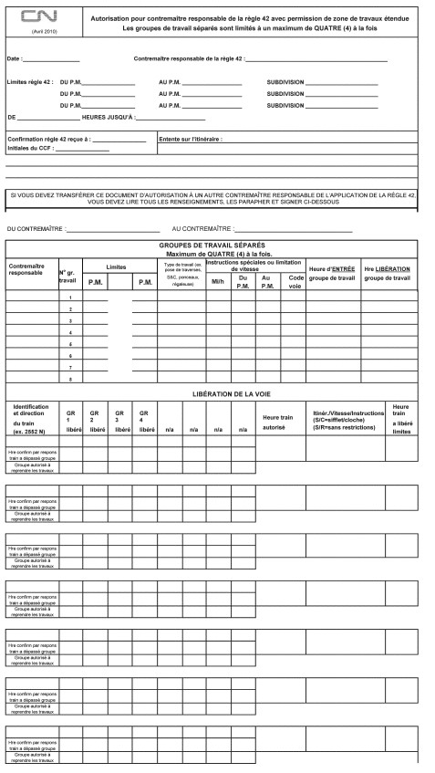 Rapport d'inspection pour Transport Canada